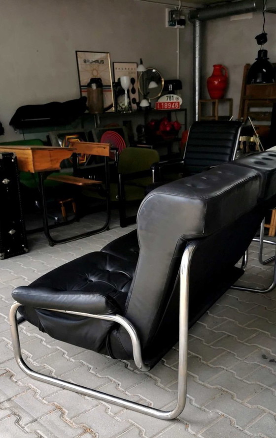 Image 1 of Divano in pelle Borkum Ikea Svezia anni '70 Bauhaus