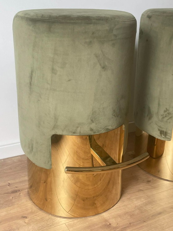 Image 1 of Designer bar stools Casa Padrino - 2 pieces