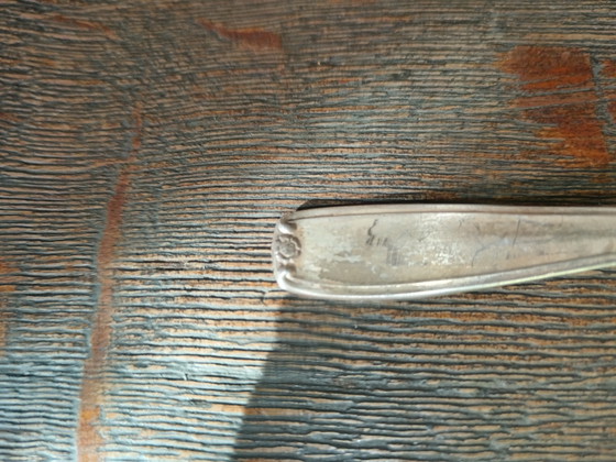 Image 1 of 5 cuillères à thé en argent des années 1960