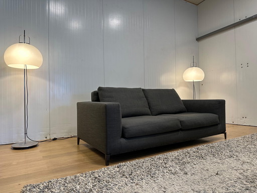 Minotti Andersen 2-Sitzer Dunkelgrau