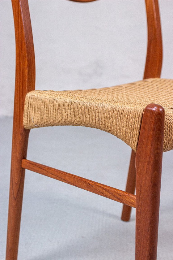 4 sedie Arne Wahl Iversen in teak, design danese, metà secolo, anni '60 – Glyngore Stolefabrik (photo 14 of 18)