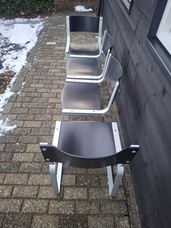 Image 1 of 4x pastoe sm0301 dining room chairs