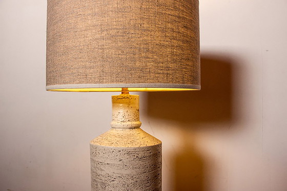 Image 1 of Grote Italiaanse keramieken vloerlamp van Aldo Londi voor Bitossi 1960.