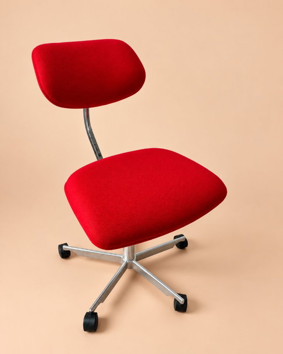 KEVI Design Sedia da ufficio Jørgen Rasmussen-Engelbrechts, Sedie da ufficio, Metallo, Tessile, Rosso (foto 5 di 10)