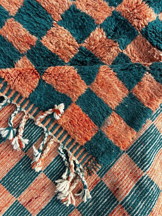Image 1 of Tapis marocain à carreaux 190 x 280 cm, tapis en laine fait main – Mrirt Rug – Tapis