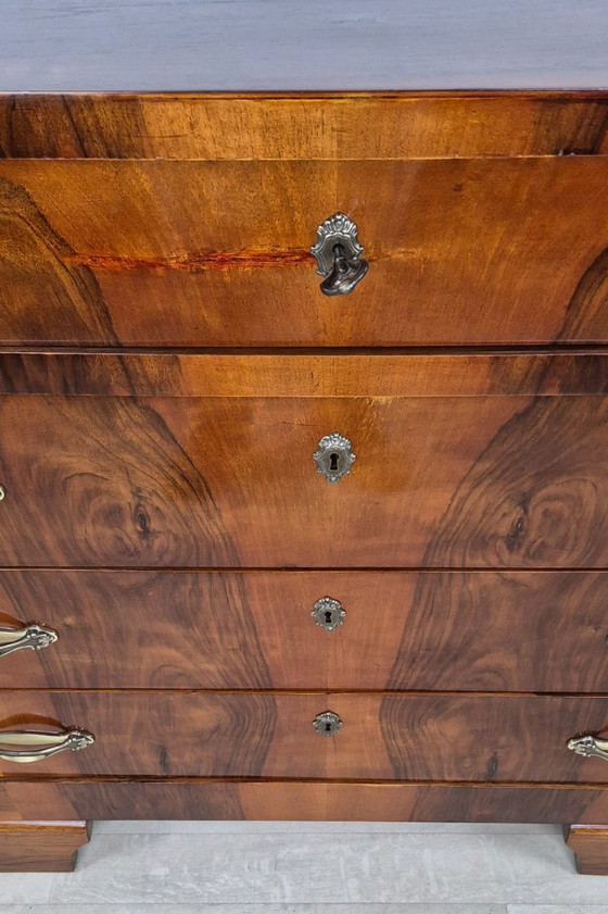 Comò Art Déco Friulano 1940 – Manifattura Italiana, Cassettiere, Legno (photo 17 of 31)