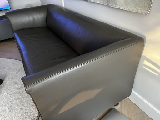 Moderne leren Gelderlander  2.5 bank – strak design & goede staat