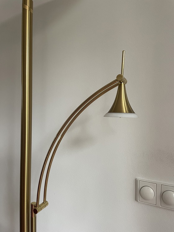 Image 1 of B+M Leuchten Stehleuchte "Deckenleuchte" mit verstellbarer Leselampe 1990er Jahre