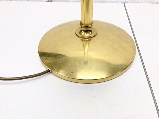 Image 1 of Vloerlamp messing acryl 70s 80s - Ontwerp door IZ Leuchten
