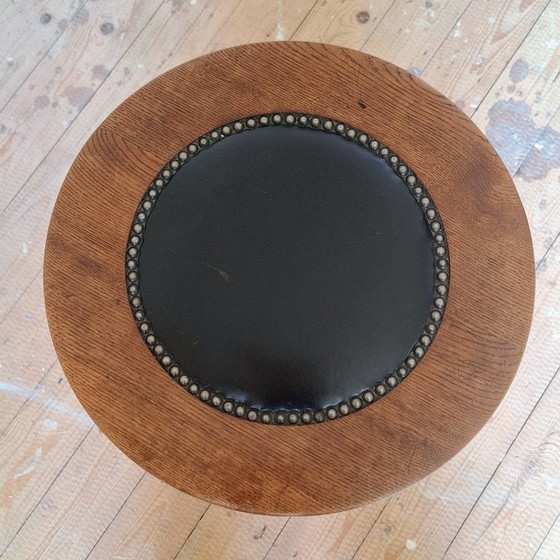Antiker Klavierhocker aus Holz mit Schraubmechanismus – Art-Deco-Stil – Wood (photo 3 of 5)
