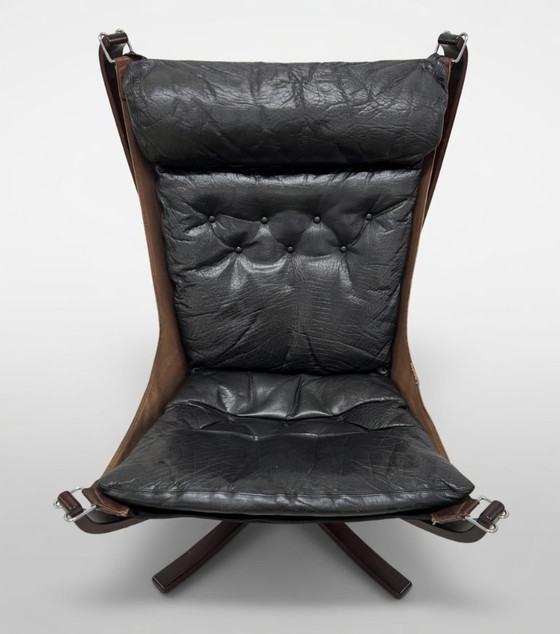 Image 1 of Chaise Falcon de Sigurd Ressel pour Vatne Møbler, Norvège, années 1970.