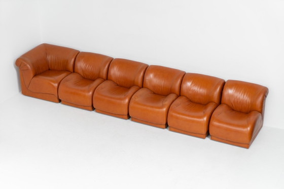 Modular Sofa by Doimo Salotti (Italy, 1970s). – Leather, Vintage (photo 17 of 24)