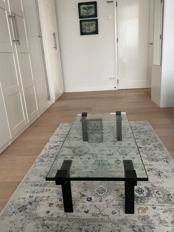Image 1 of Gelderland 7920 T-table, Tavolino da caffè in vetro, design Bart Vos
