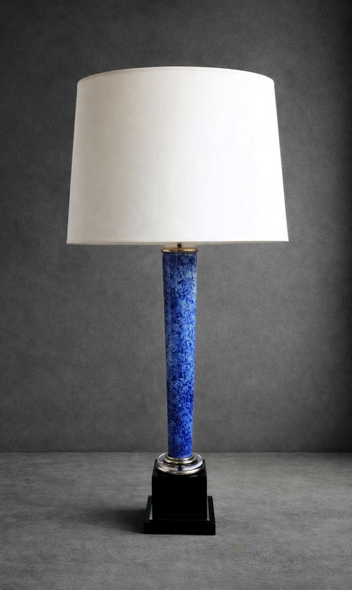 Lampada da tavolo in ceramica unica, disegnata da Paolo Granchi per Sigma L2.