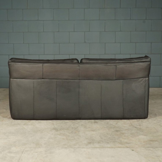 Image 1 of Zona de estar/conjunto de asientos de diseño – cuero negro – Brühl