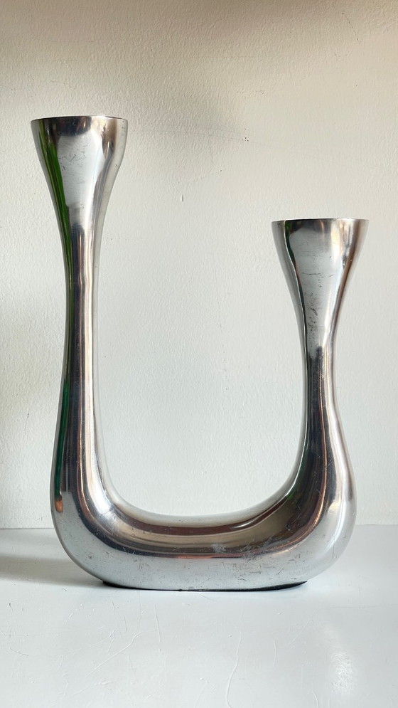 Image 1 of Candelabro antiguo de doble diseño
