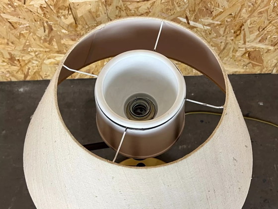 Image 1 of XL 60er 70er Jahre Lampe Leuchte Tischlampe Messing Schwenkbar Space Age Design