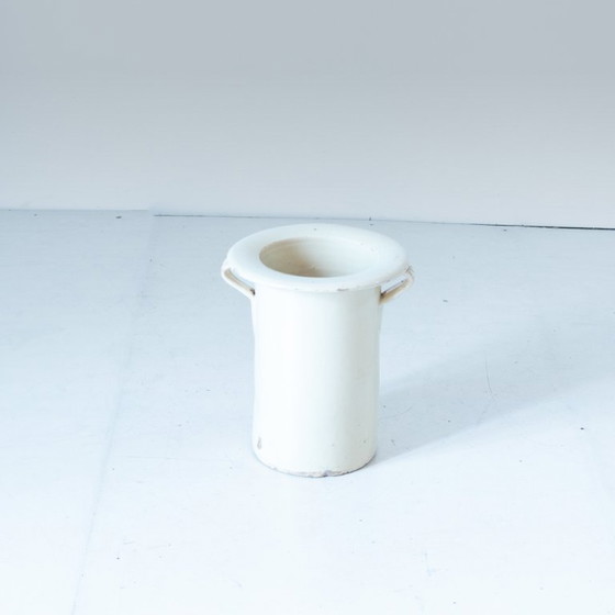 Image 1 of 3x Antique Handmade Ceramic Vases, Set of Three, Italy 1900 circa