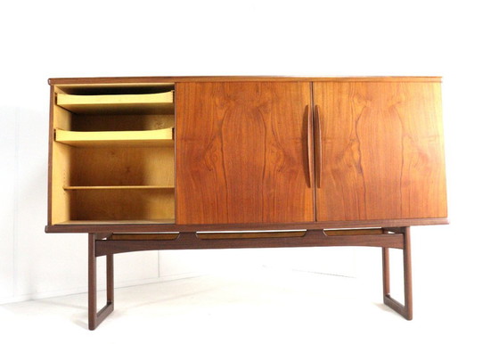 Image 1 of  Vamo Sønderborg highboard attr. Arne Vodder | 194 cm vintage Deens design