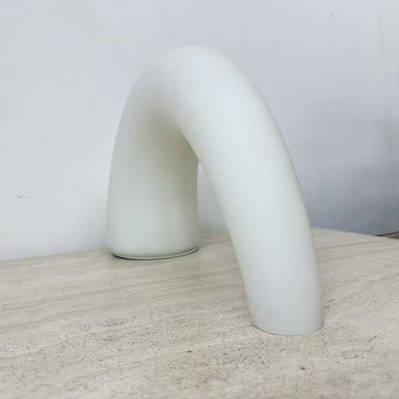 Image 1 of Fontana Arte Thor glass table lamp , 1980s Italy