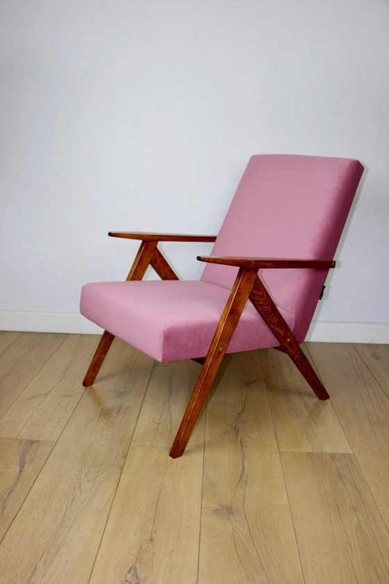 Image 1 of Vintage armchair B-310 VAR pink Jade structural 1970s