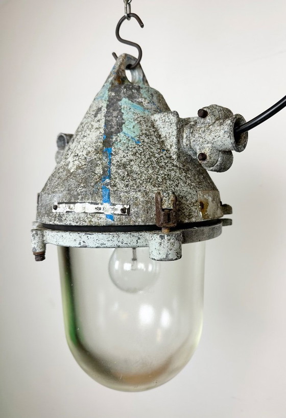 Image 1 of Grey Industrial Cast Aluminium Explosion Proof Lamp, 1970s