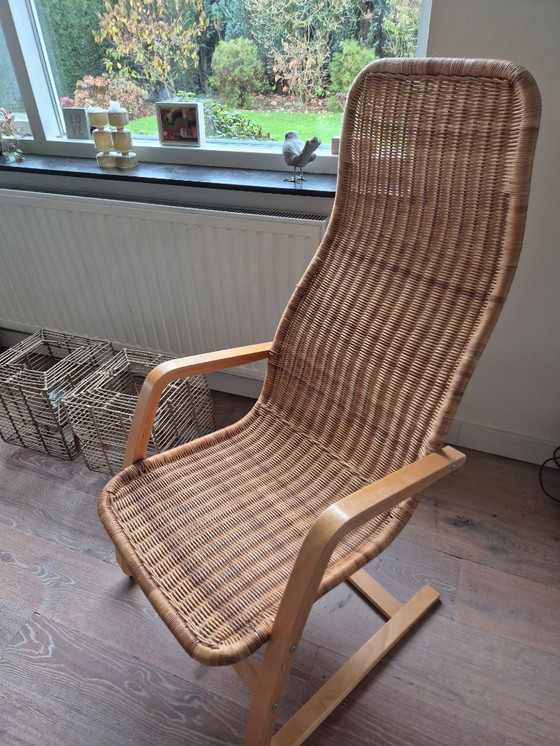 Image 1 of Ikea rotan design fauteuil, ontworpen door Yngve Ekström, Öland