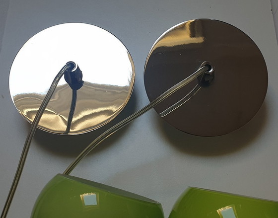 Image 1 of Nordlux - Diseño danés - 2 lámparas colgantes de cristal opalino