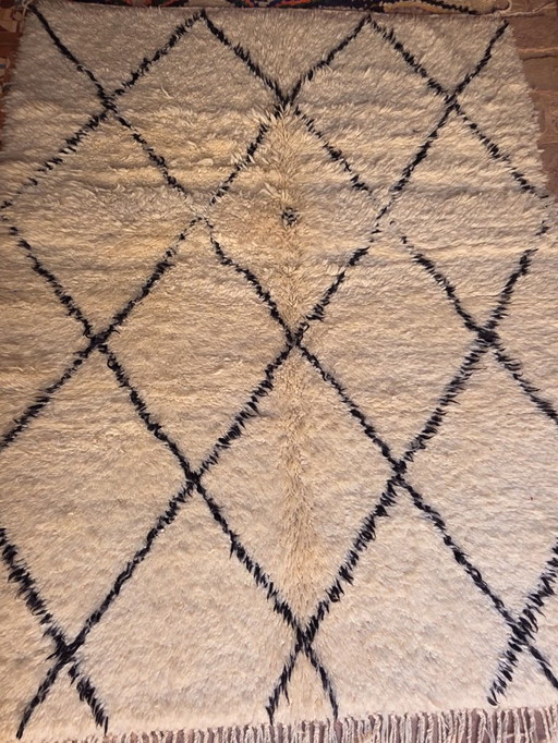 Tapis Shaggy Beni Ourain 195 x 155 cm