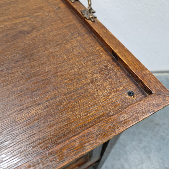 Antique Tea Cabinet Wine Cabinet Minibar – Liquor cabinets, Glass, Wood (photo 9 of 15)