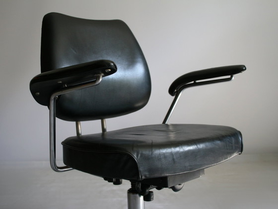 Image 1 of Johannes Larsen - Kontorstol 1955 Rar Labofa (DK) Vintage executive chair