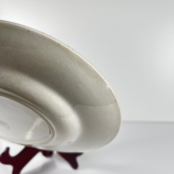 Image 1 of Piatto ovale "Fontange" Sarreguemines, rosso