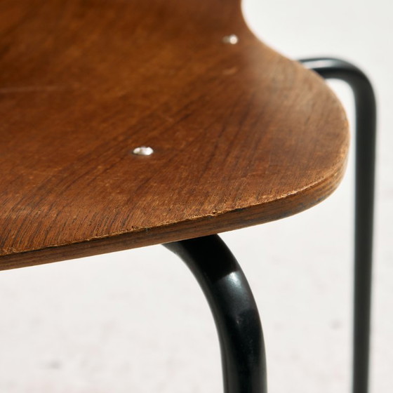 Image 1 of MK11023 Teak chair with writing tablet