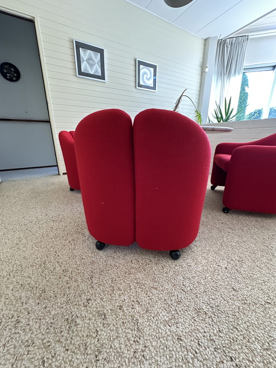 Image 1 of Set di 4 poltrone PS142, Eugenio Gerli per Tecno