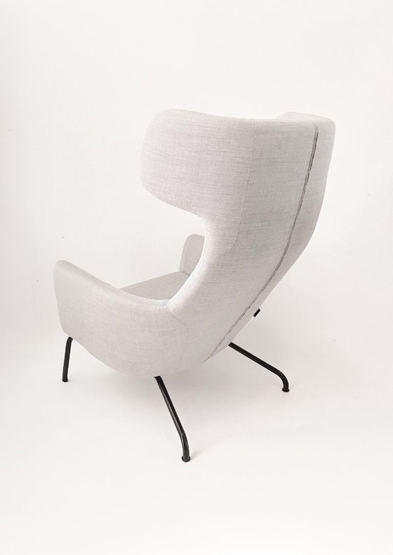 Softline Havana Lounge Chair – Lichtgrijze Stof – Fauteuils, Polyester, Metal (photo 4 of 9)