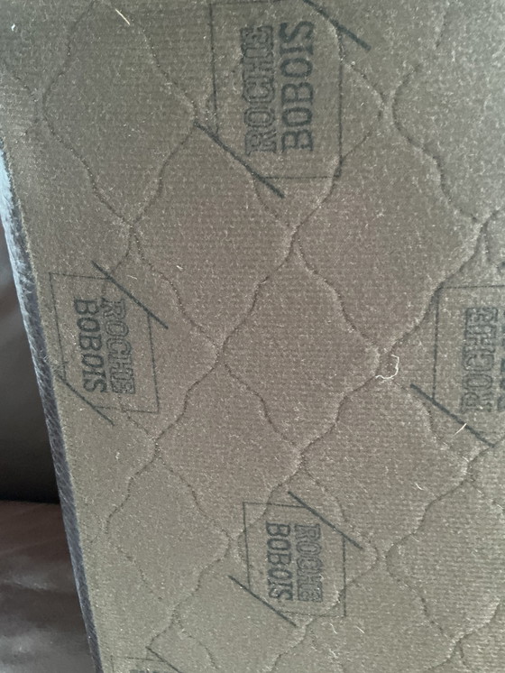 Image 1 of Canapé Cuir graine marron fonçe Roche Bobois