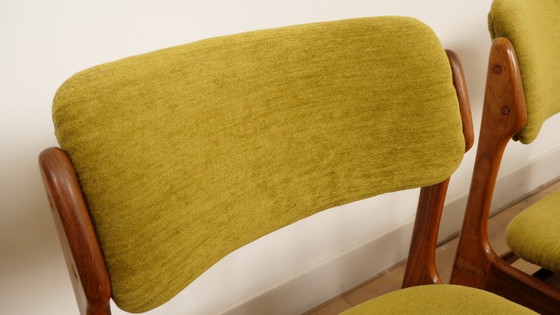 Image 1 of 4 x Dining Chairs | Erik Buch | Model 49 | Rosewood | Newly upholstered