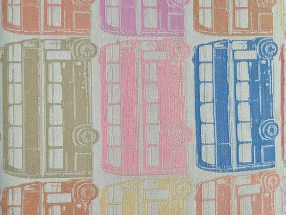 Image 1 of Siège de bus à impériale vintage - Revêtement de bus à impériale anglais - Fabriqué