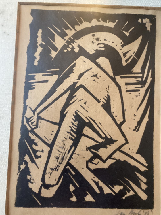 Image 1 of Expressionistischer Holzschnitt, 1928, Jan Hubert