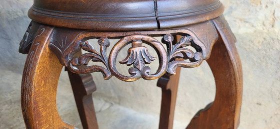 Soporte de Madera y Mármol 1900 – Mesas auxiliares, Marble (photo 7 of 7)