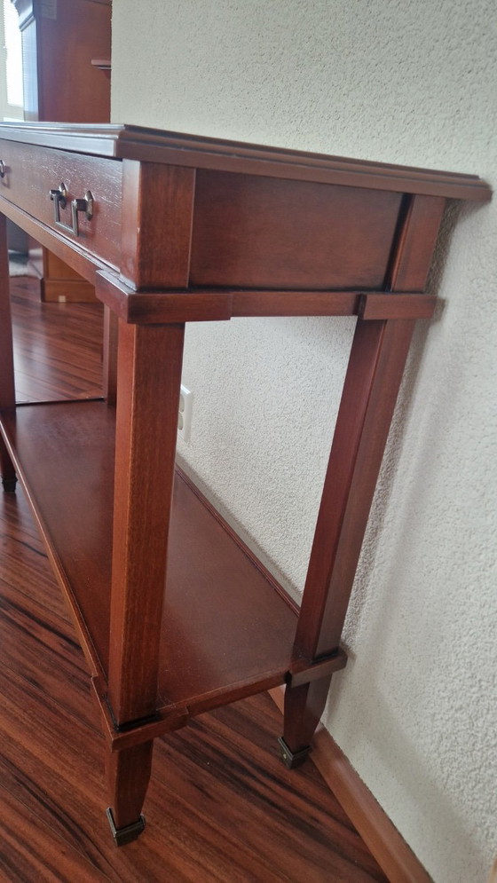 Guerra Vanni console table, brown wood, Metal, Klassiek (photo 8 of 10)
