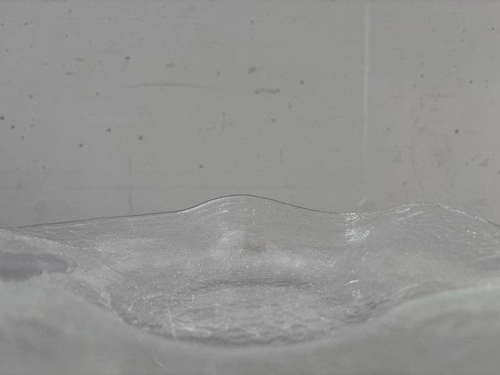 Image 1 of Kleine Glasi Hergiswil Glasschale mit Wellenrand, Schweiz, 1960er–1970er Jahre