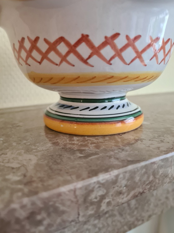 Deruta Raffaellesco keramische kom 1960 / Italiaanse Majolica kom Labor Deruta handbeschilderd (photo 4 of 5)