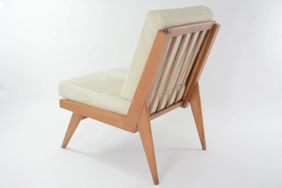 Image 1 of L-vormige corduroy fauteuil