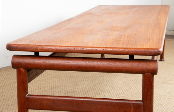 Image 1 of Mesa de centro o banco de entrada muy grande de teca danesa por Borge Mogensen para Soborg mobelfabrik.