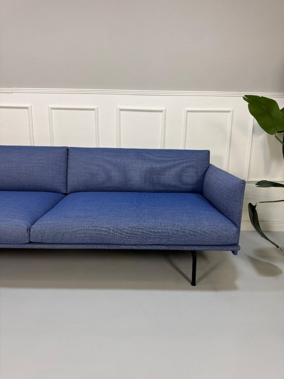 Image 1 of Muuto Modelo Outline Sofá 3 Plazas Tela Azul Sofá de diseño