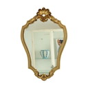 Specchio dorato vintage in stile barocco