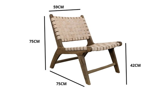 Chic Moroccan armchair in leather (photo 5 of 13)