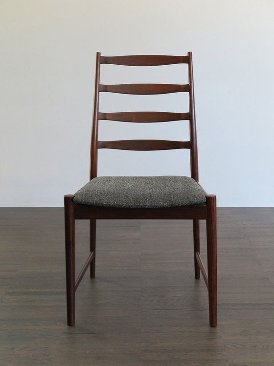 Sedie da pranzo in legno scuro di Arne Vodder, Danimarca, anni '60, set di 2, Mid Century Modern (foto 5 di 16)