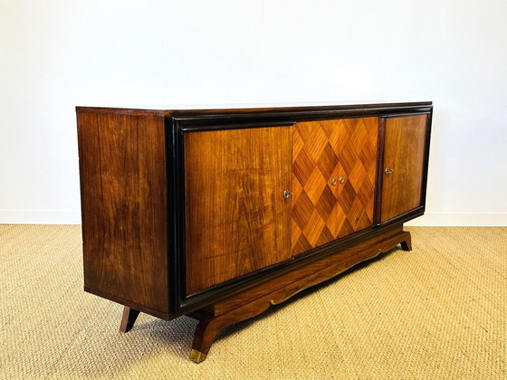 Image 1 of Credenza Art Déco in noce, Francia, 1950